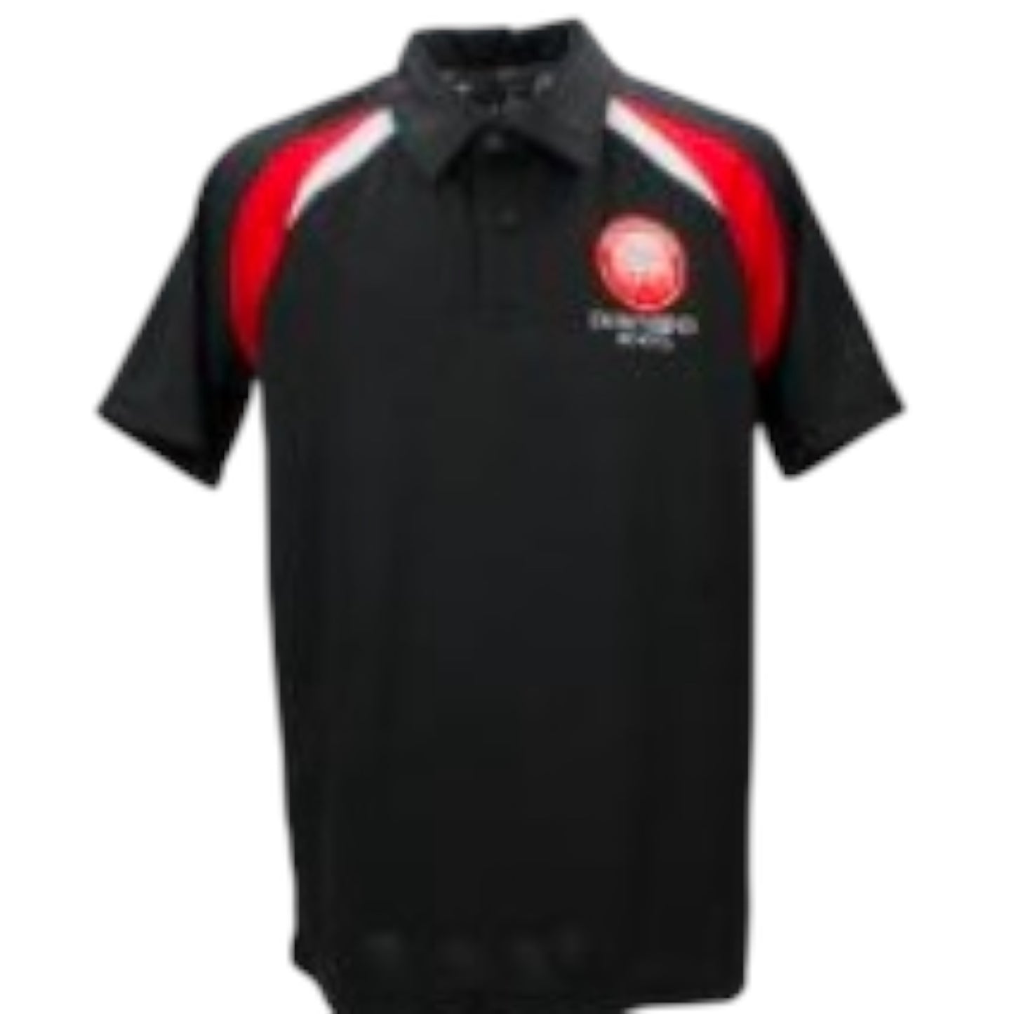 Downsend Black Sports Polo