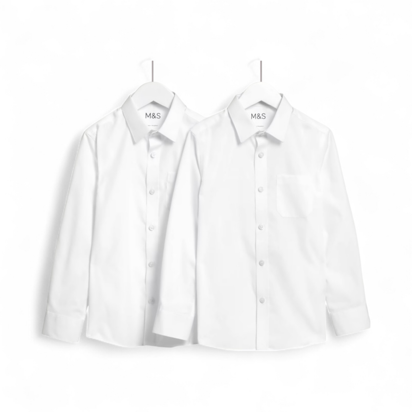 Downsend White Boys Long Sleeved Shirts